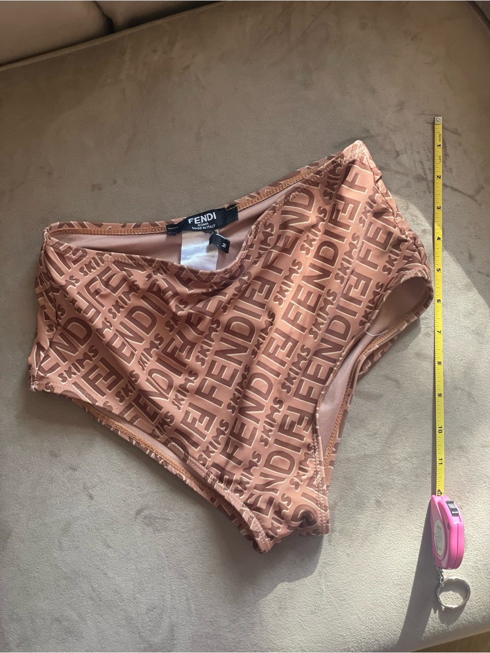 Fendi x Skims Two Piece Bathing Suit Bra + High Waisted Bikini Size M - Picture 10 of 15